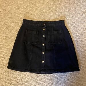 Black Jean skirt from Urban Outfitters